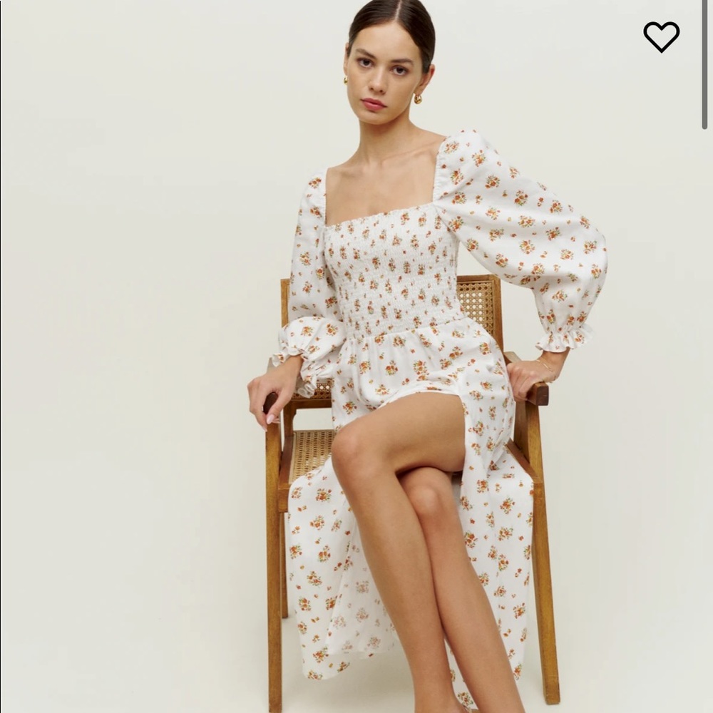 REFORMATION - Gitane Midi Linen Dress